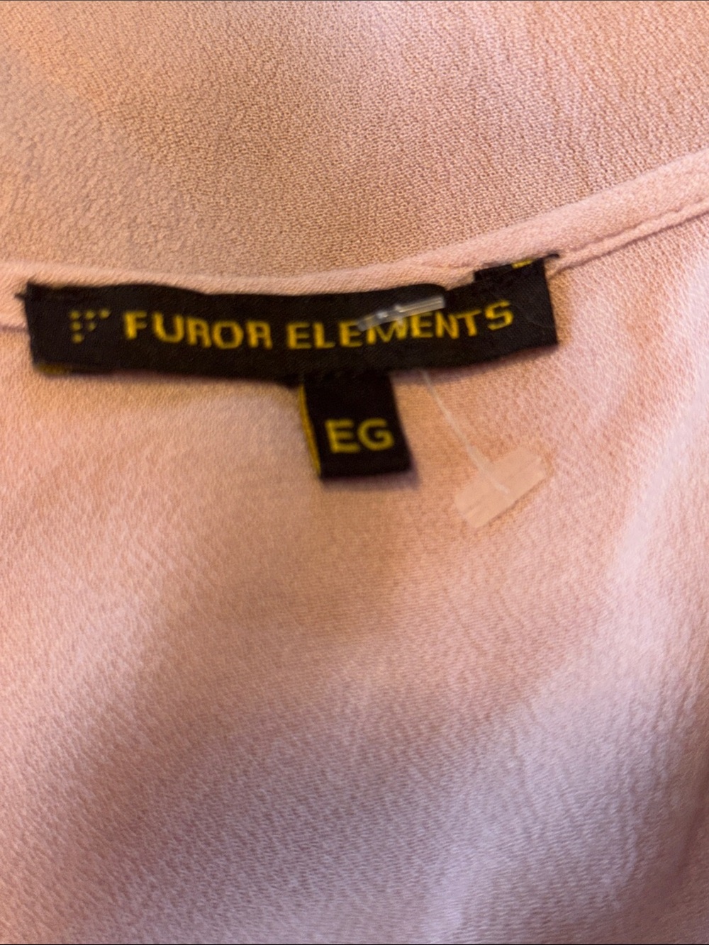Furor Elements Womens XL Dusty Rose Peplum Blouse Scalloped Embroidered Top - Picture 2 of 8